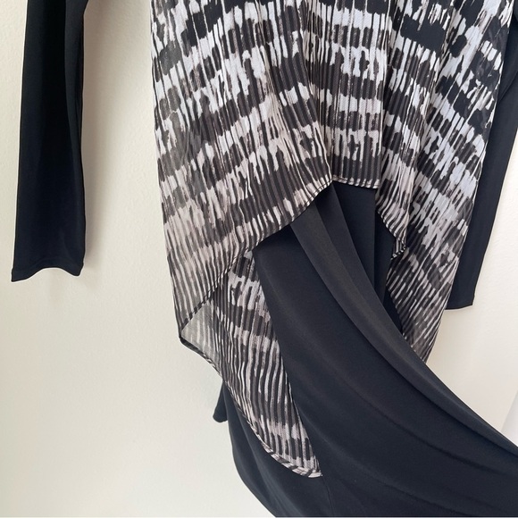 BCBG Ruffle Dress Tunic Long Sleeve Top - Picture 7 of 10